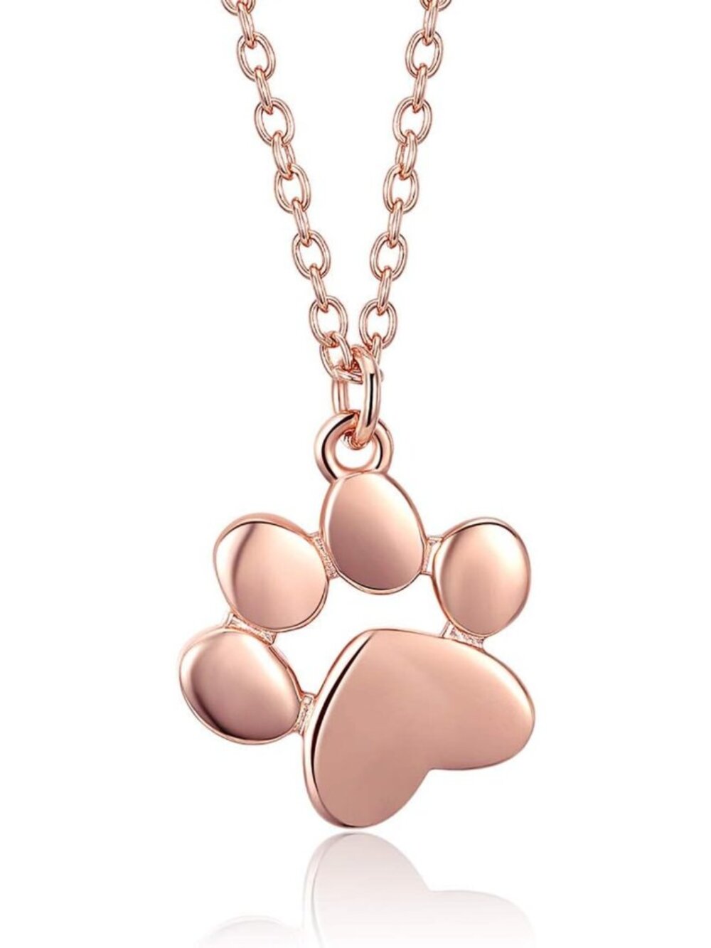 Dainty 925 Sterling Silver Animal Pendant Necklace - Cute Dog Paw & Cat Gifts